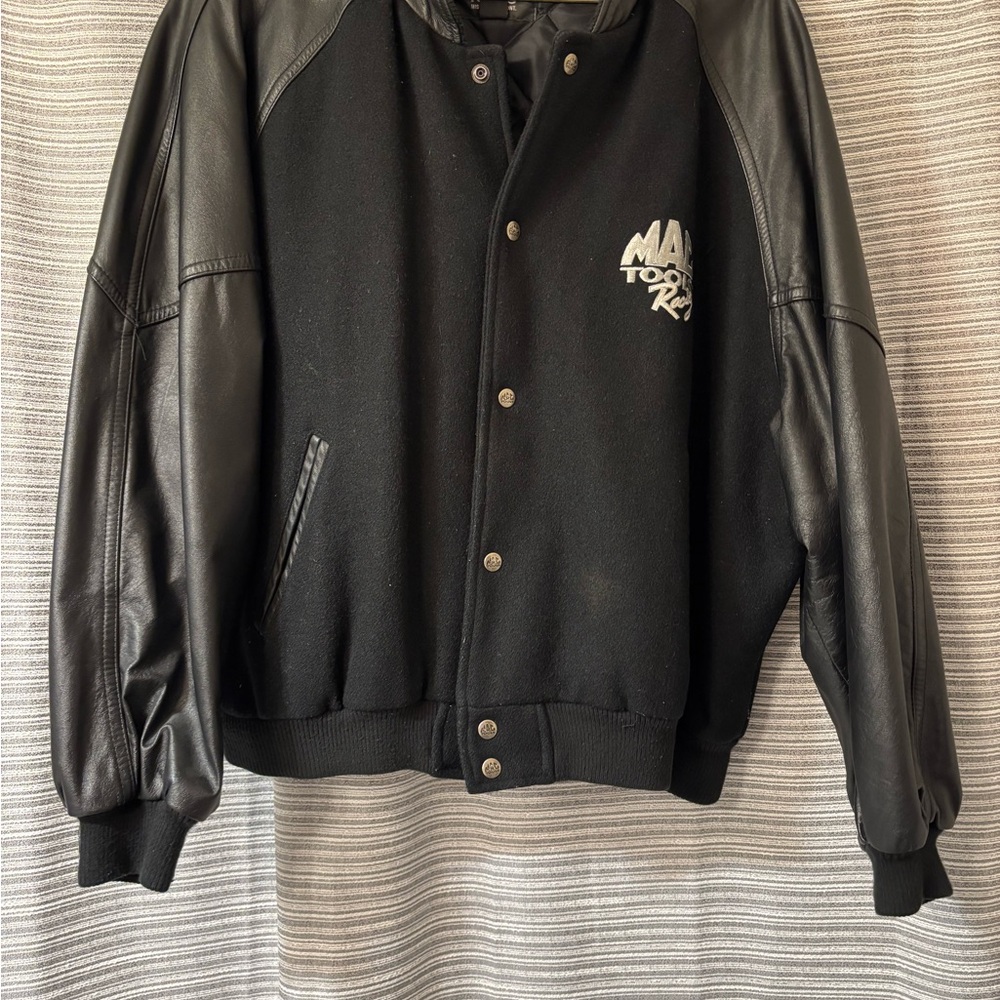 MAC Tooks Racing Leather Bomber Jacket